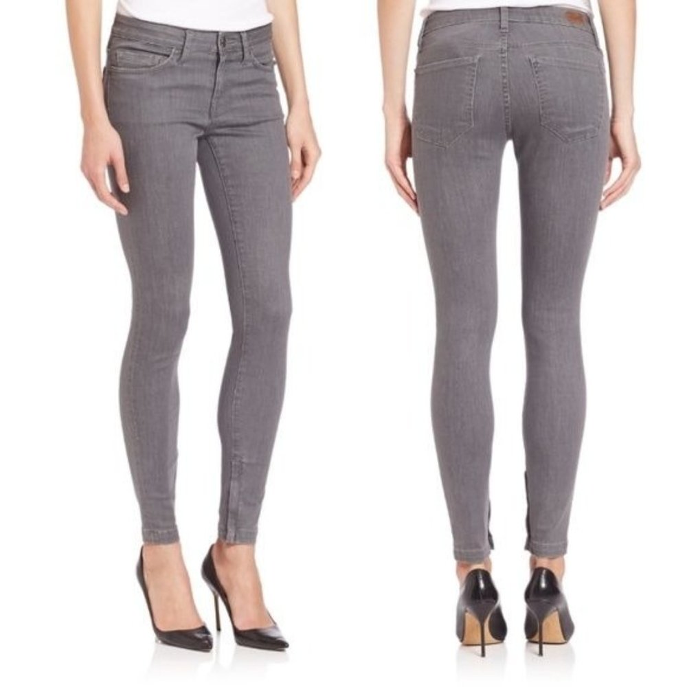 JOIE Gray Zipped Ankle Super Skinny Jean In Smoke Sz‎ 26